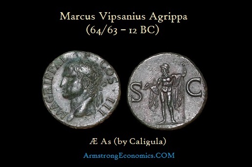 Agrippa AE As by Caligula