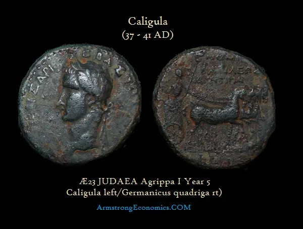 Caligula AE23 Judea