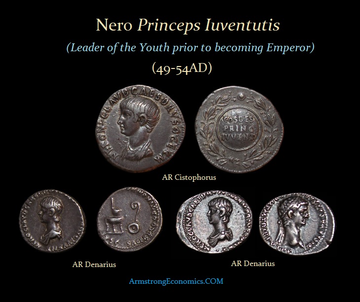 Nero Caesar AR Cristoporus Denarius