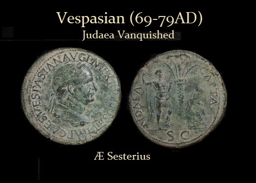 Vespasian Judaea Vanquished AE Sesterius