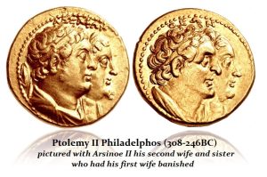 Ptolemy II Arsinoe II AU 300x199