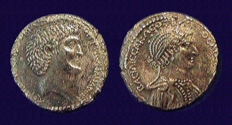 Cleopatra VII Marc Antony Tetradrachm