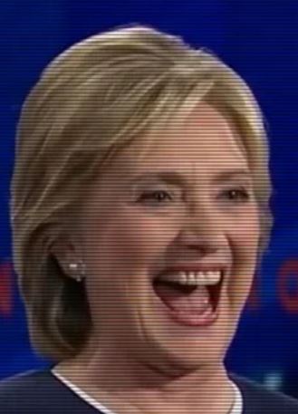 Hillary Laughing
