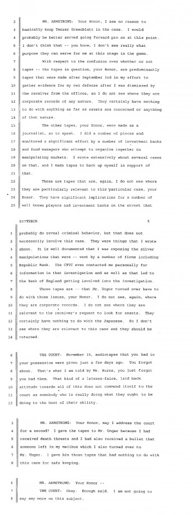 Tapes on Bank Manipulations in Armstrong's case TR 2-7-2000
