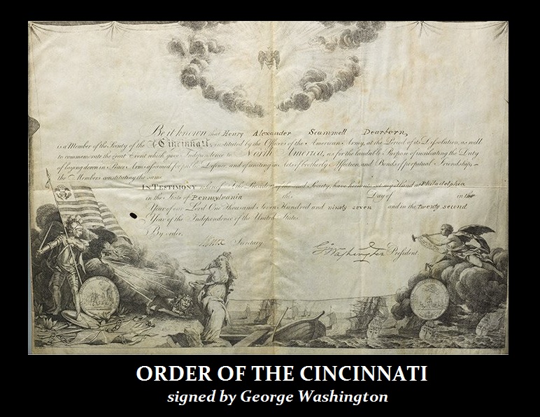 order OF THE CINCINNATI