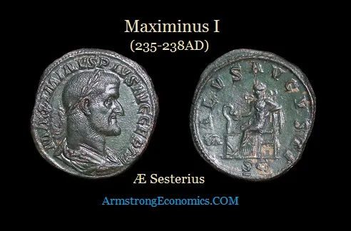 Maximinus I 235 238AD AE Sesterius R