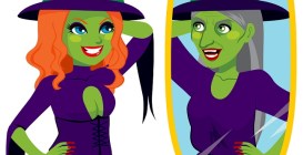 Witch in Mirror