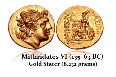 Mithradates VI AU Stater