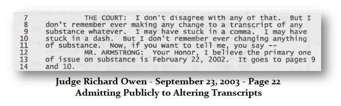 Owen Changing Transcripts