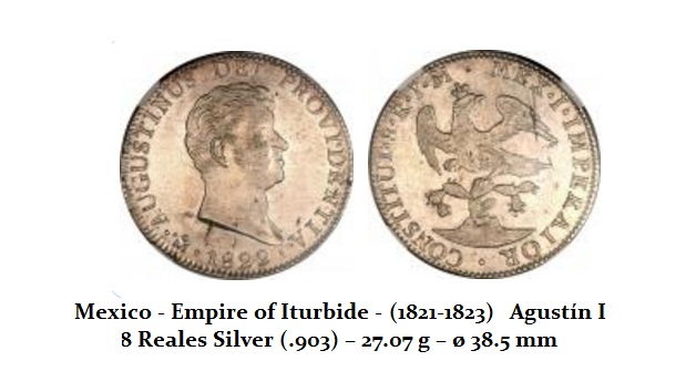 Empire of Iturbide - Real (1821-1823) 8 Reals