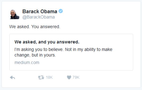 Obama Tweet 2-17-2017
