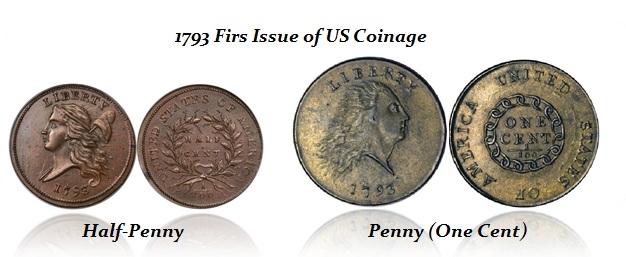 1793 Penny HalfPenny