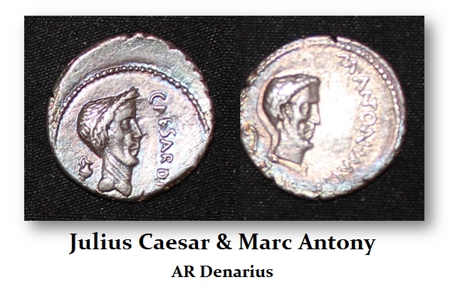 Antony Caesar AR Denarius