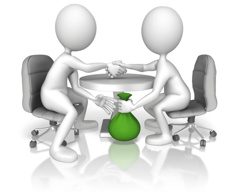 corruption bribe under the table