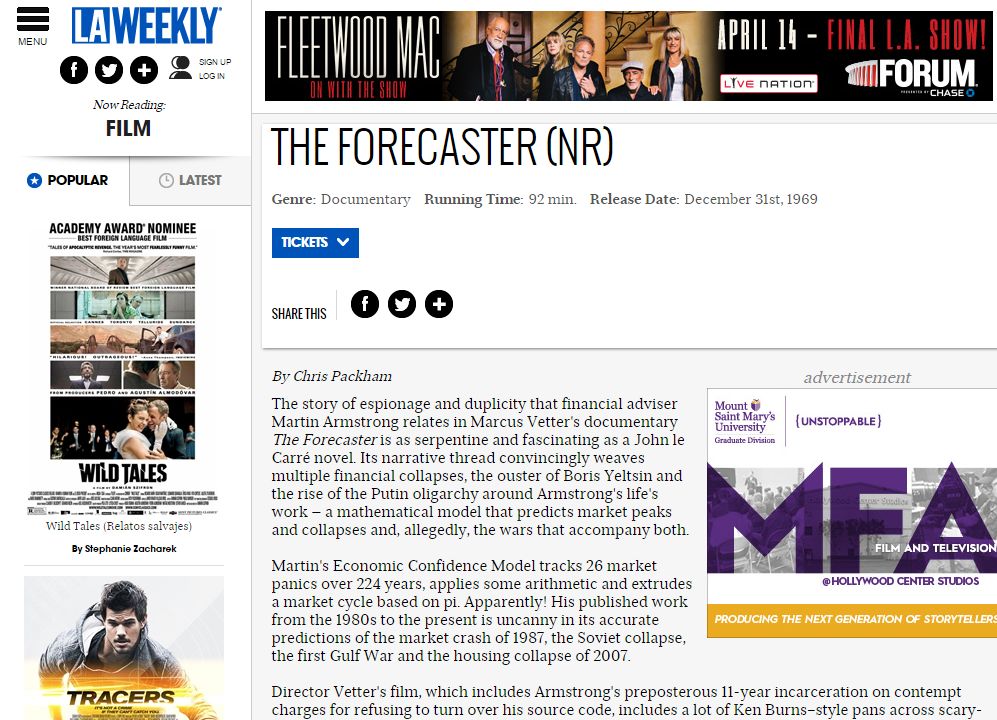 Forecaster LA Weekly