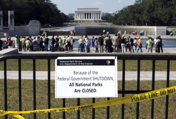 Obama shutdown national mall