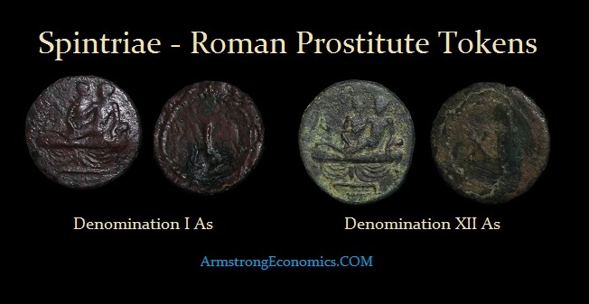 Spintriae Roman Prostitute Tokens Same Sexual Act