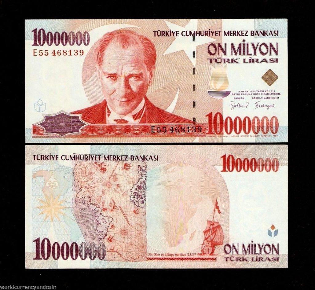 Old Turkish Lira Note 1024x942