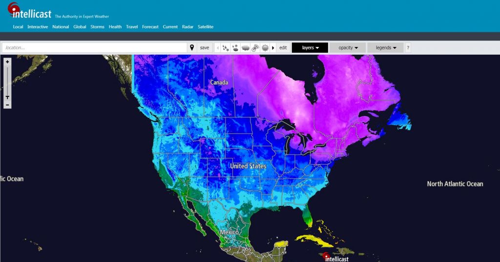 Weather Map 11 2018 Thanksgiving 1024x536