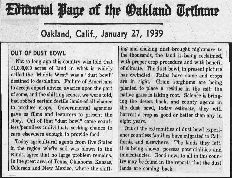 1939 Dust Bowl Oakland_Tribune_Fri__Jan_27__1939_