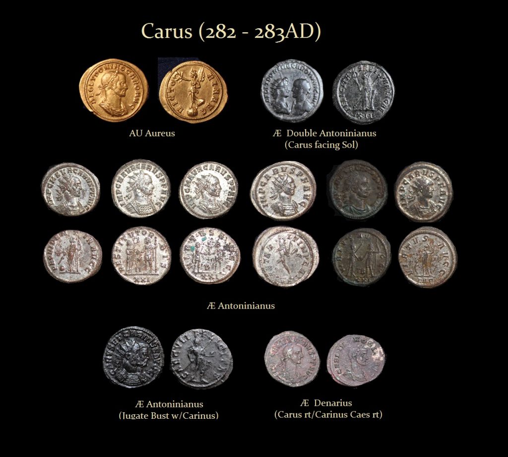 Carus Denominations Aureus Double Antoninianus Antoninianus Denarius 1024x920