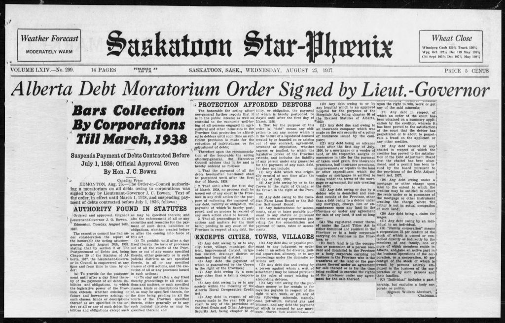Alberta Debt Suspended Aug_25__1937_ 1024x656