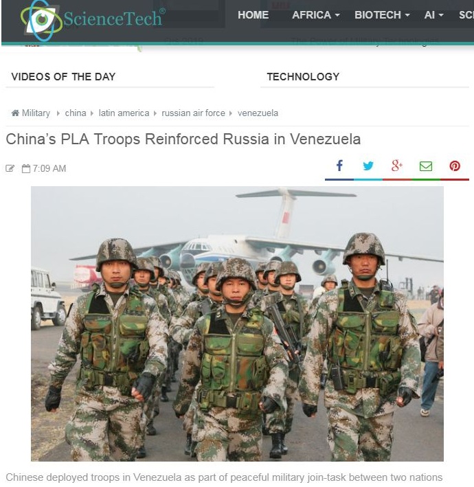 China Troops in Venezuela R