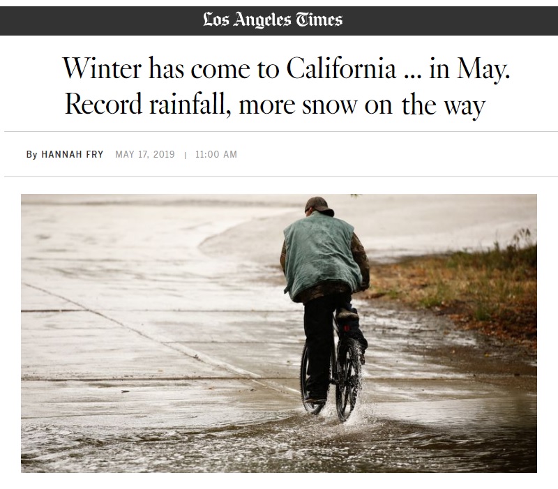 California May 2019 Still Snowing
