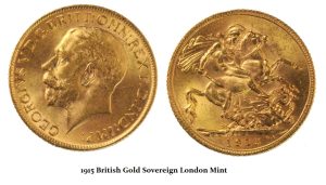 1915 London gold sovereign 300x171