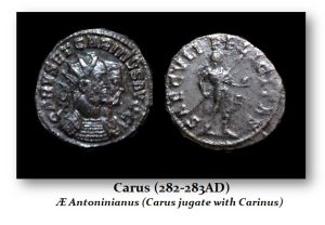 Carus AE Antoninianus Jugate with Carinus 300x208