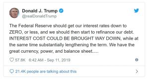 Trump on Interest Rates