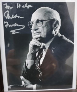 Friedman Milton Autograph