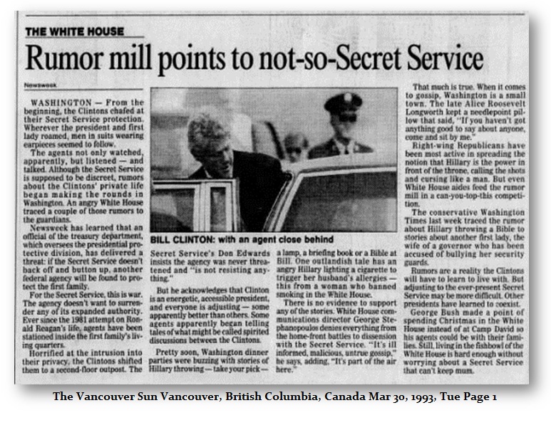 Secret Service Rumors 1993