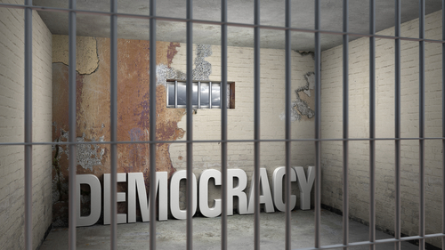 Democray Authoritarianism Jailed