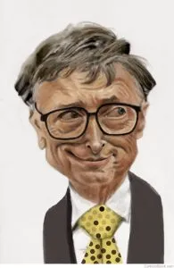 Bill Gates Cartoon 195x300