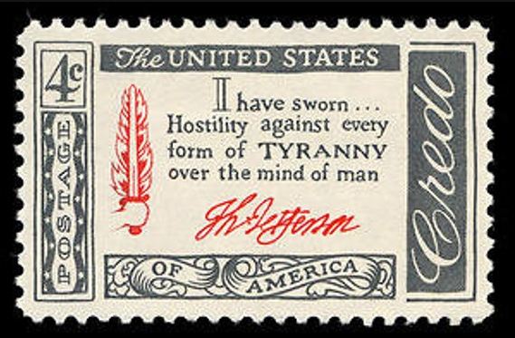 Tyranny Jefferson Stamp USA 1141