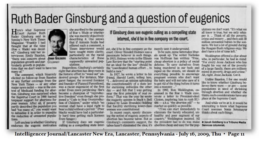 2009 Ginsberg Eugenics 2009 Ginsberg Eugenics