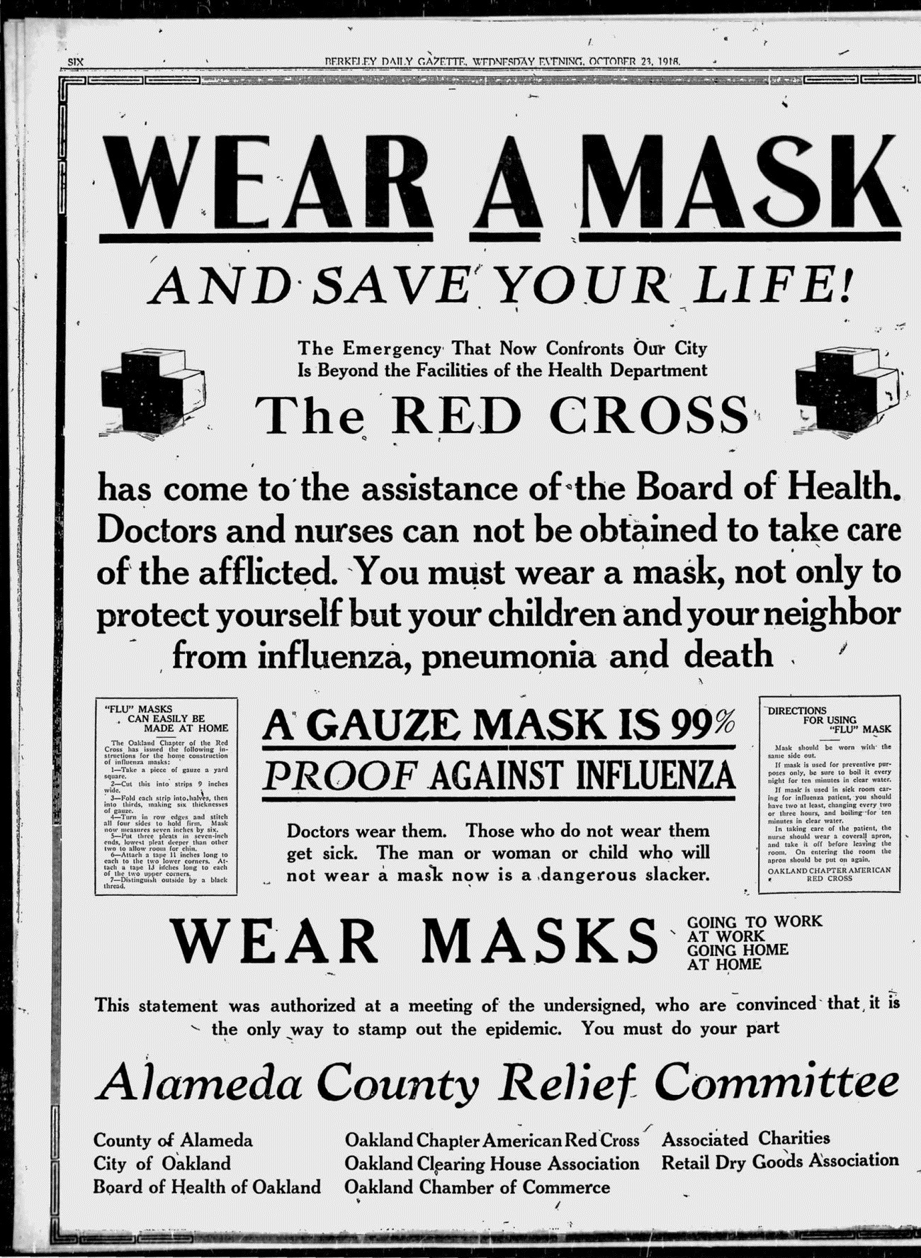 Mask Ad 1918