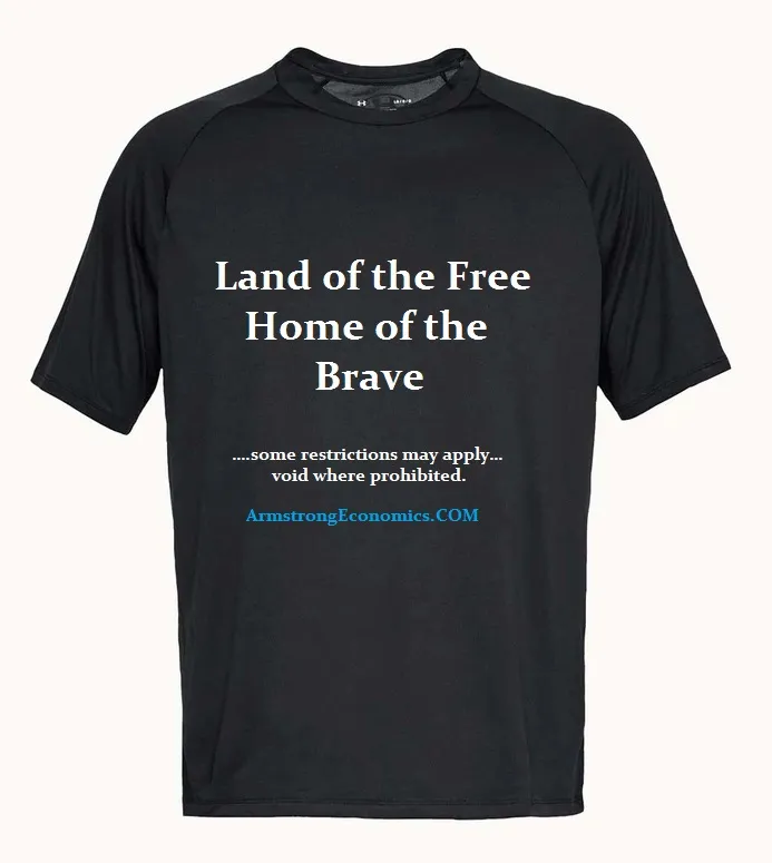 T Shirt Land of Free T Shirt Land of Free