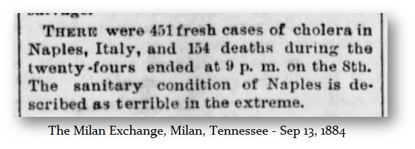 1884 Naples Deaths