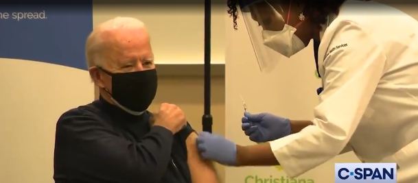 Biden get Vaccine