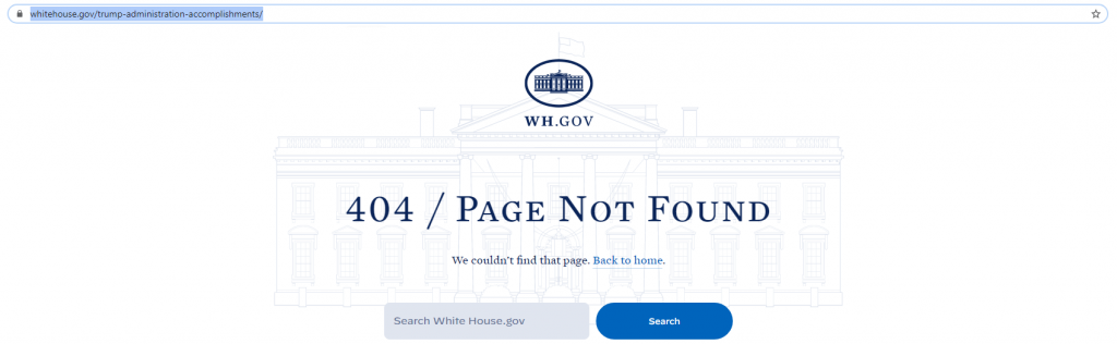 White House Page not Found 1024x316