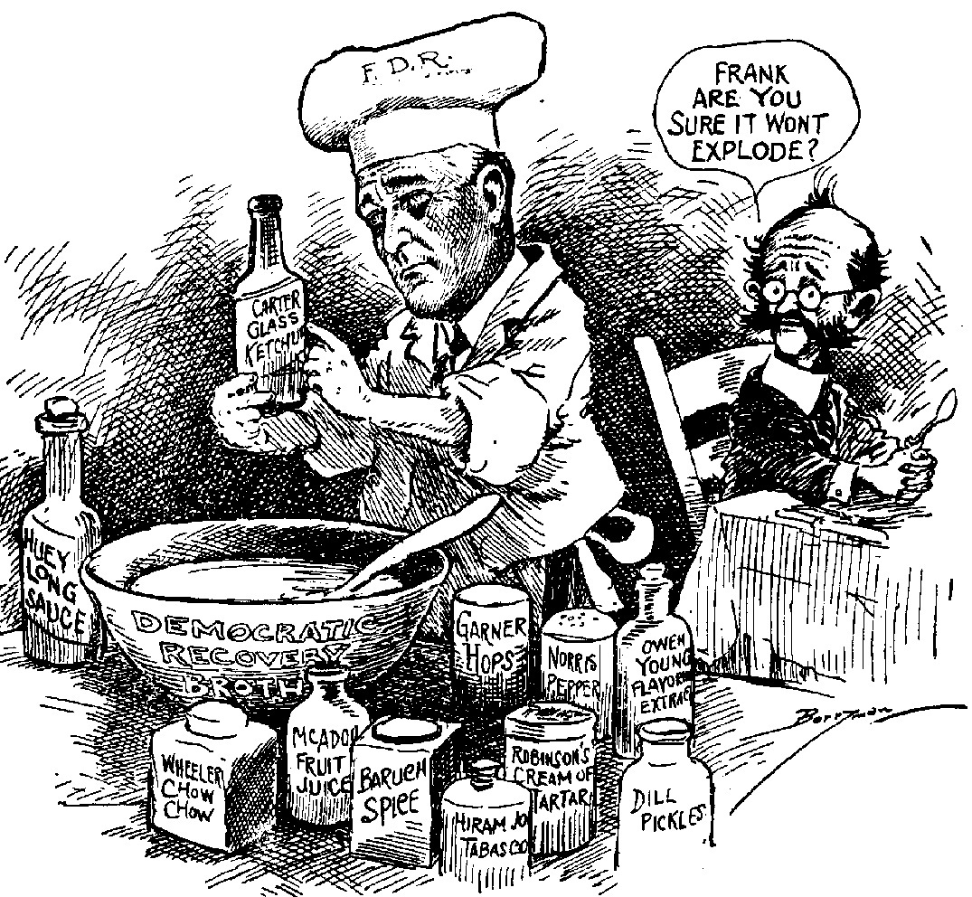 FDR New Deal Cartoon