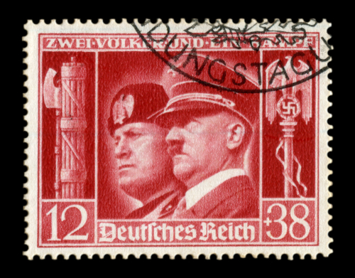 Germany,-,Circa,1941:,German,Historical,Stamp:,German-italian,Brotherhood,In