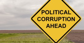 Caution,Sign,-,Political,Corruption,Ahead