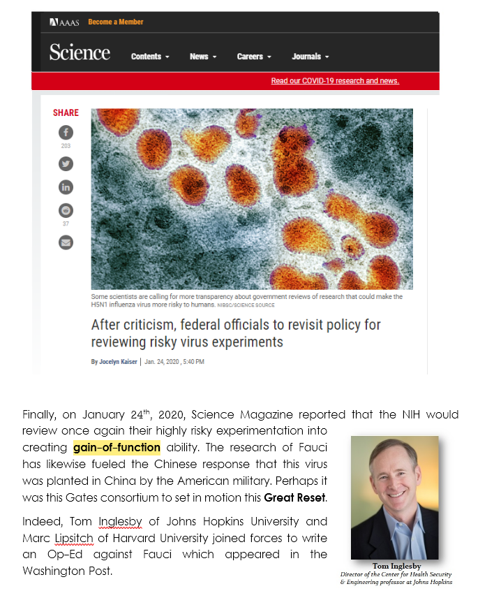 Page Fauci Gain of function