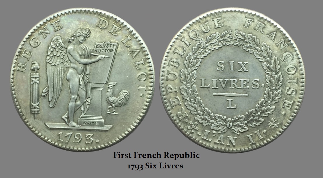 1793 1st Republic 6 Livres