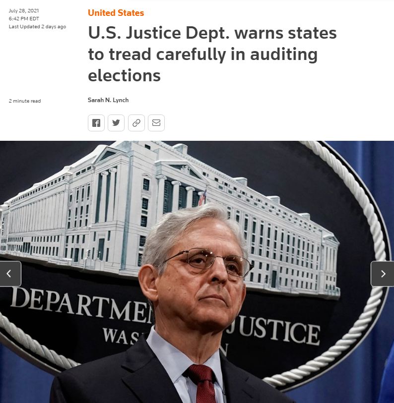 DOJ Election Fraud