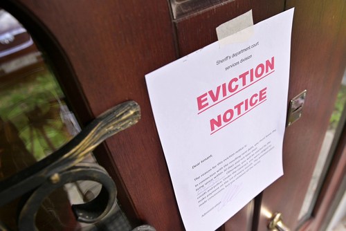 The,Notice,Of,Eviction,Of,Tenants,Hangs,On,The,Door