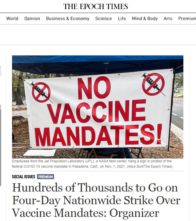 Vaccine Mandate Protest